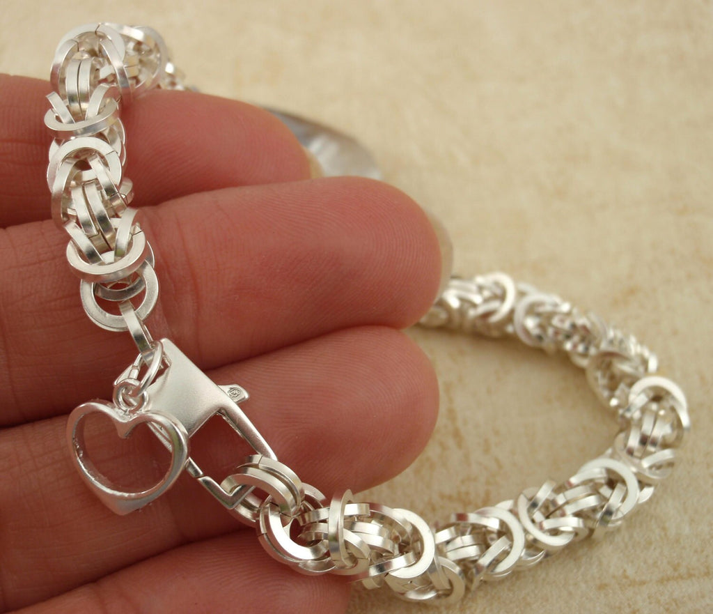 Kit Sterling Silver Bracelet - Square Beyond Basic Byzantine Chainmaille Beginner Jewelry Creating