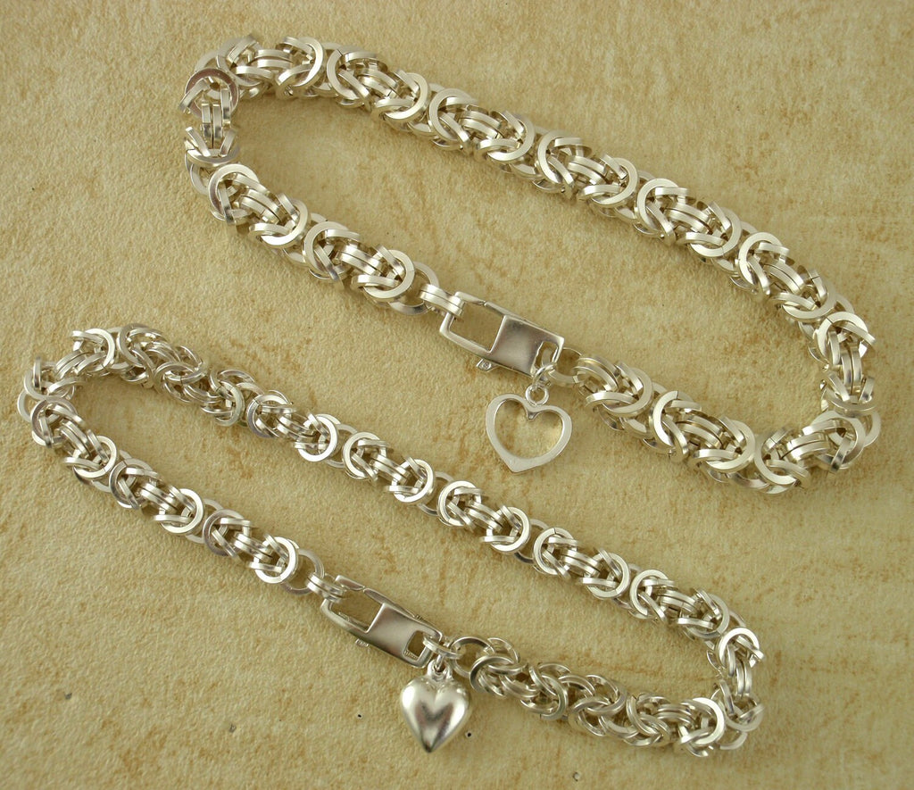Kit Sterling Silver Bracelet - Square Beyond Basic Byzantine Chainmaille Beginner Jewelry Creating