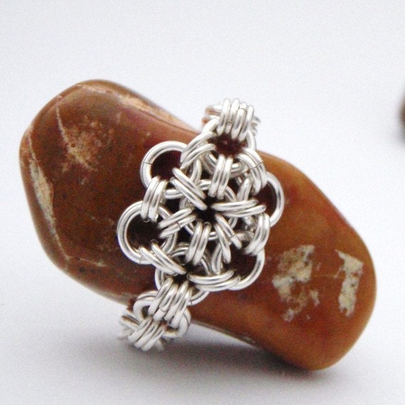 Chainmaille Kit Japanese 12 into 2 Ring in Sterling Silver, Argentium Sterling Silver or 14kt Gold Filled