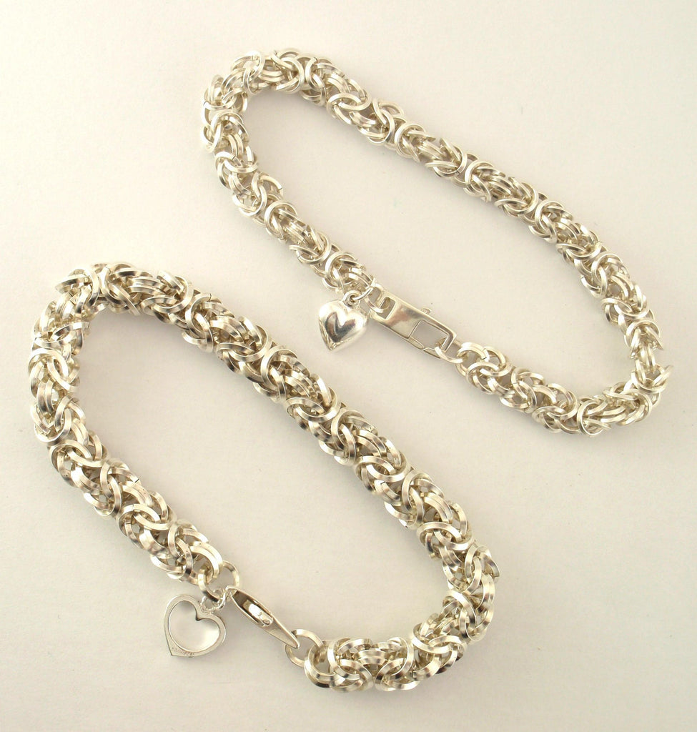 Kit Petite On Edge Square Sterling Silver Bracelet Beyond Basic Byzantine - Stunning Chainmaille Jewelry Creating