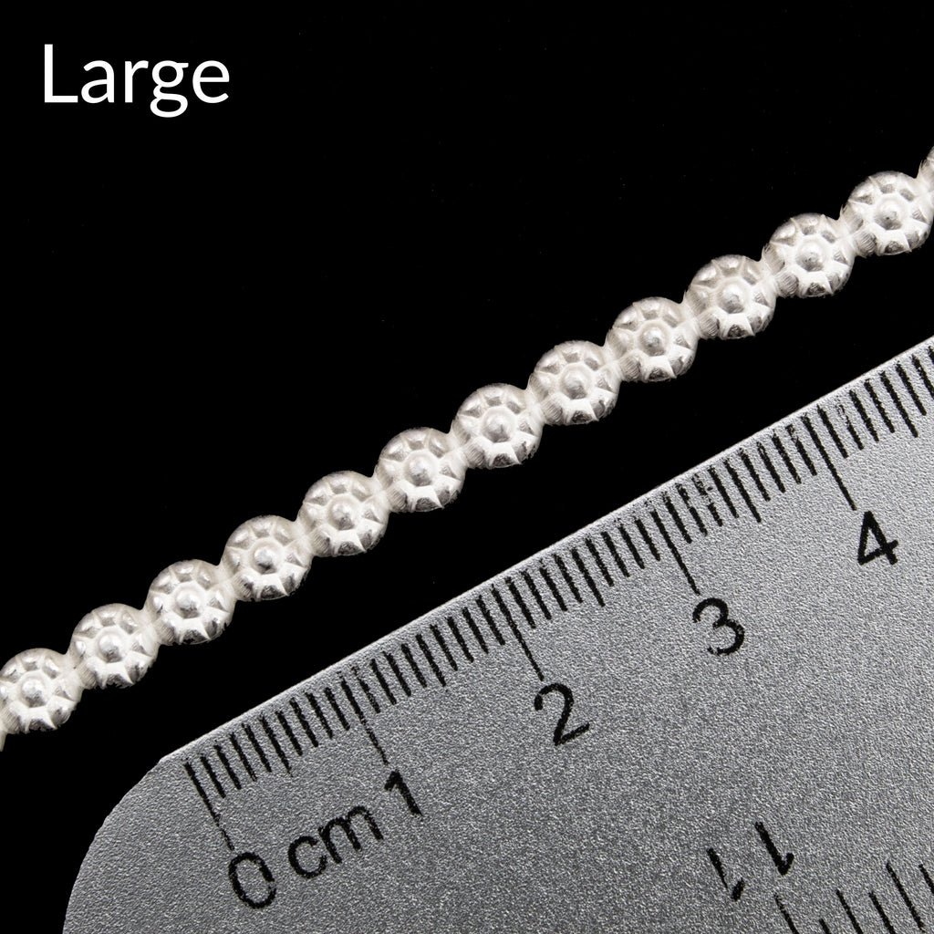 Sterling Silver Berry Pattern Wire - By the Inch