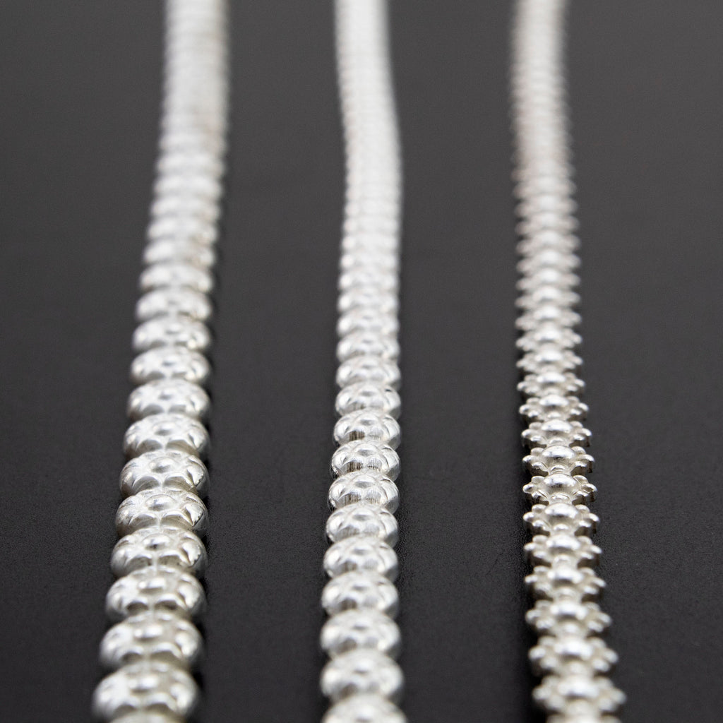 Sterling Silver Berry Pattern Wire - By the Inch