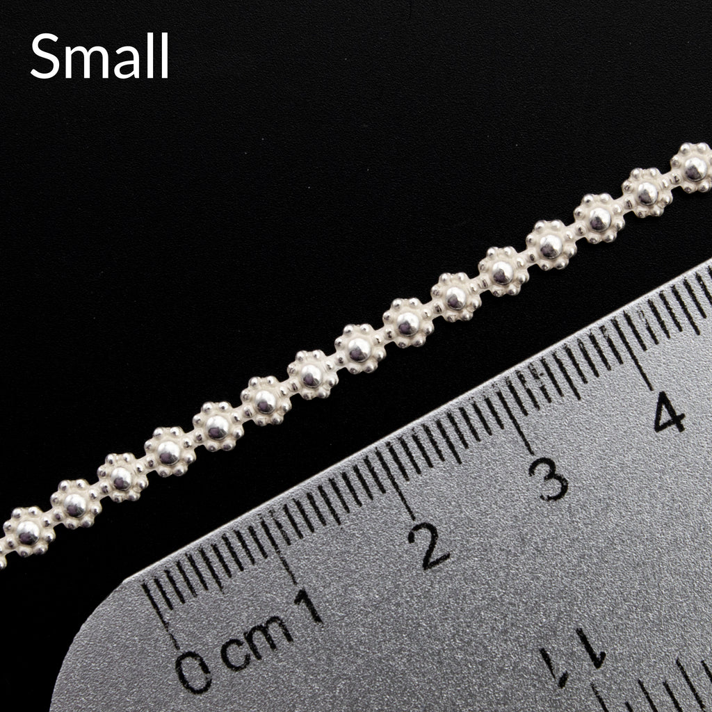 Sterling Silver Berry Pattern Wire - By the Inch