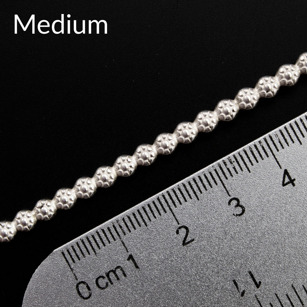 Sterling Silver Berry Pattern Wire - By the Inch