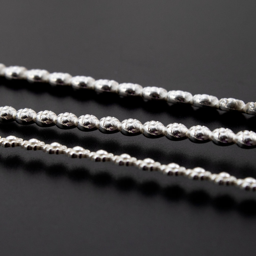 Sterling Silver Berry Pattern Wire - By the Inch