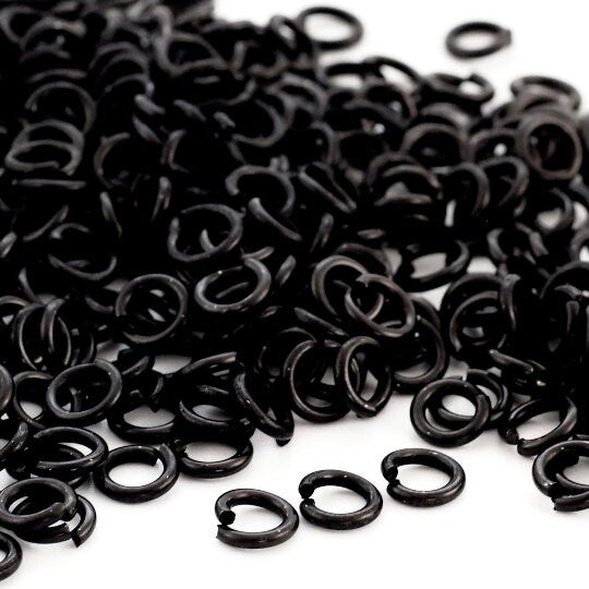 100 - 16 gauge Anodized Aluminum Jump Rings - 4.2mm ID - 6.6mm OD - 5/32 inch
