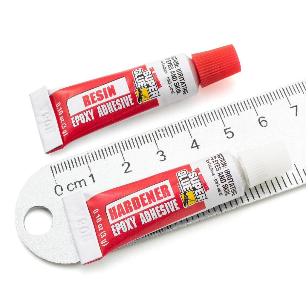 The Original Super Glue 2 Part EPOXY Adhesive - TWO 0.10 ounce Tubes - Resin and Hardener