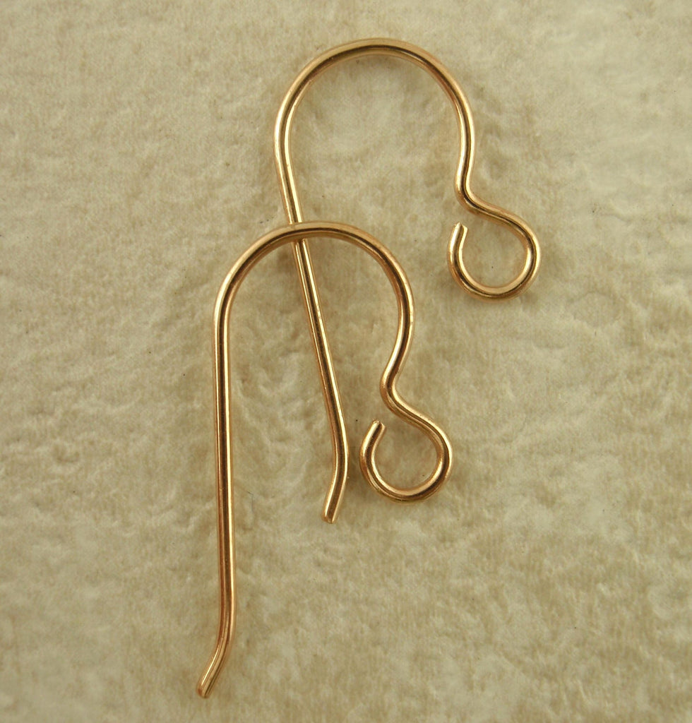 5 Pairs Solid Bronze Perfect Curve Ear Wires - 20 gauge - 100% Guarantee