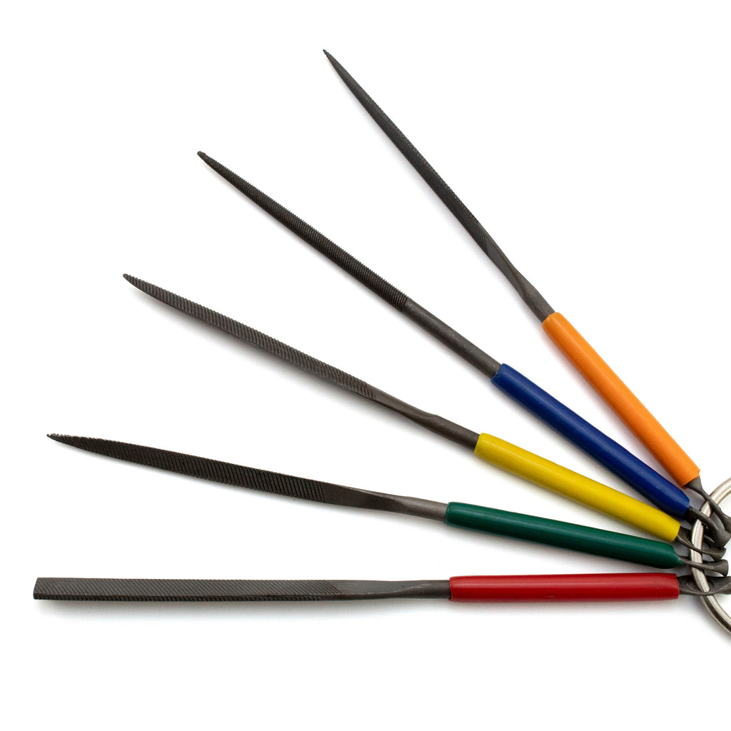 Steel File Set - 5 Different File Shapes - Basic or Advanced Metal Work