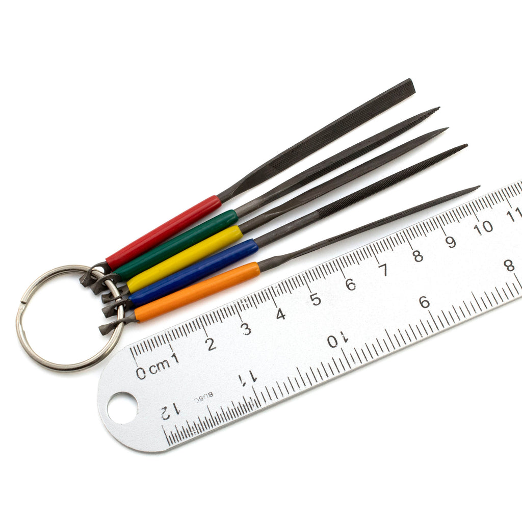 Steel File Set - 5 Different File Shapes - Basic or Advanced Metal Work