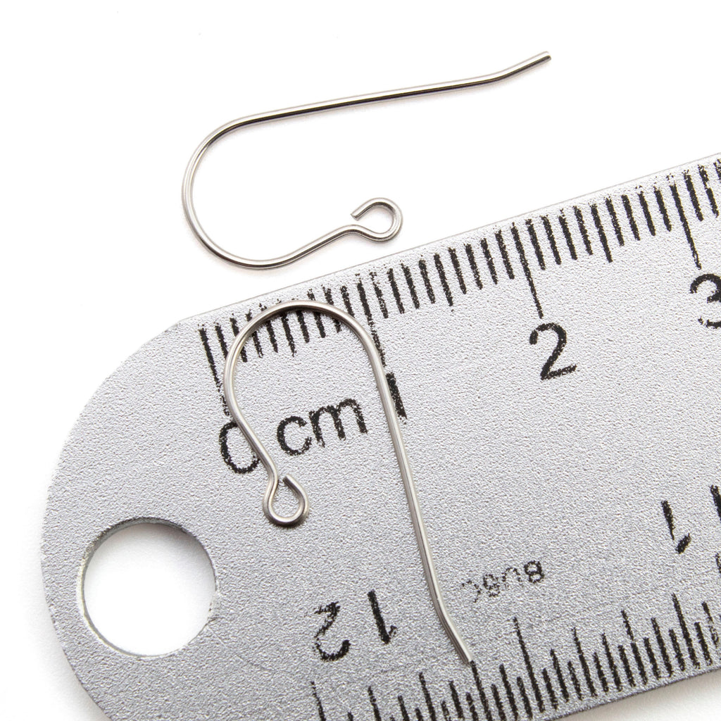 Surgical Steel Ear Wires - 10 Pairs with Outside Loop - Made in the USA