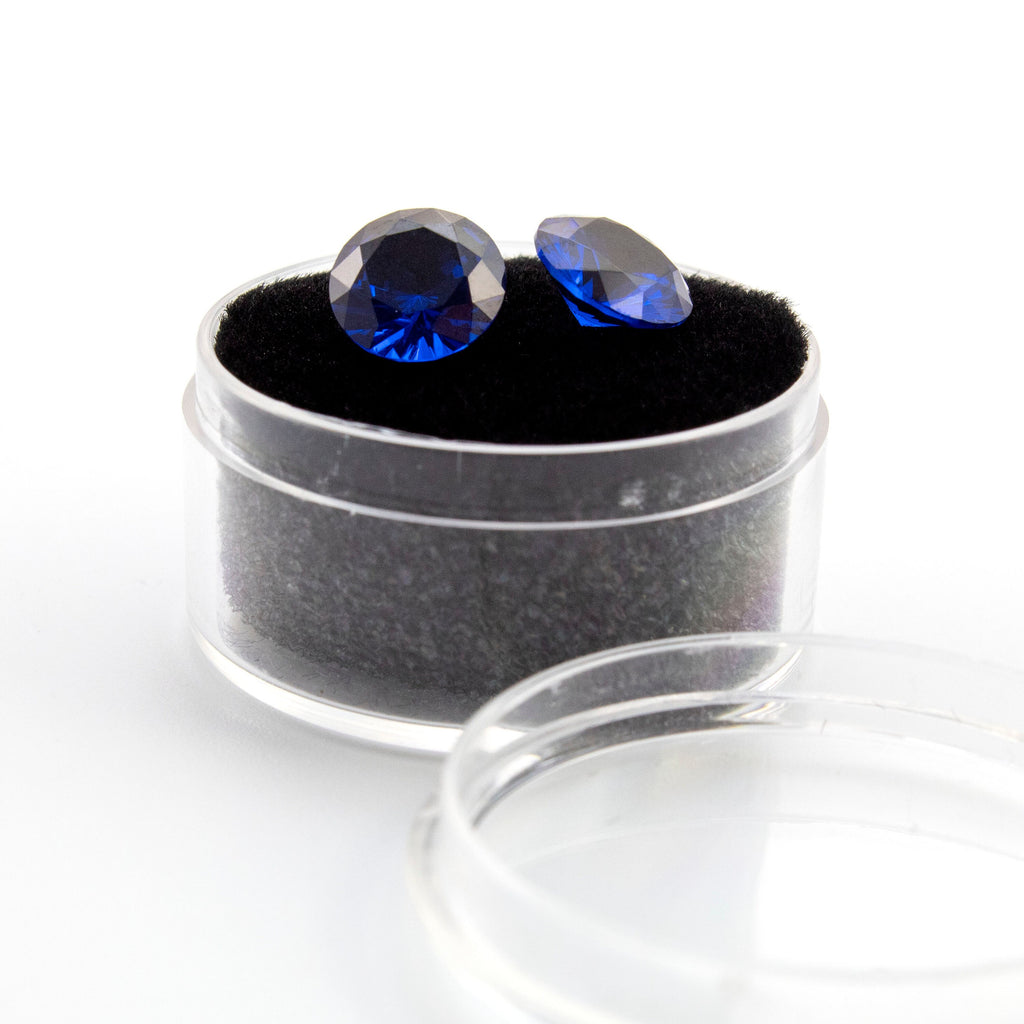 Blue Spinel - Ethical Round Faceted Alternative for Sapphires - 2mm, 2.5mm, 3mm, 3.5mm, 4mm, 5mm,, 6mm, 8mm, 10mm