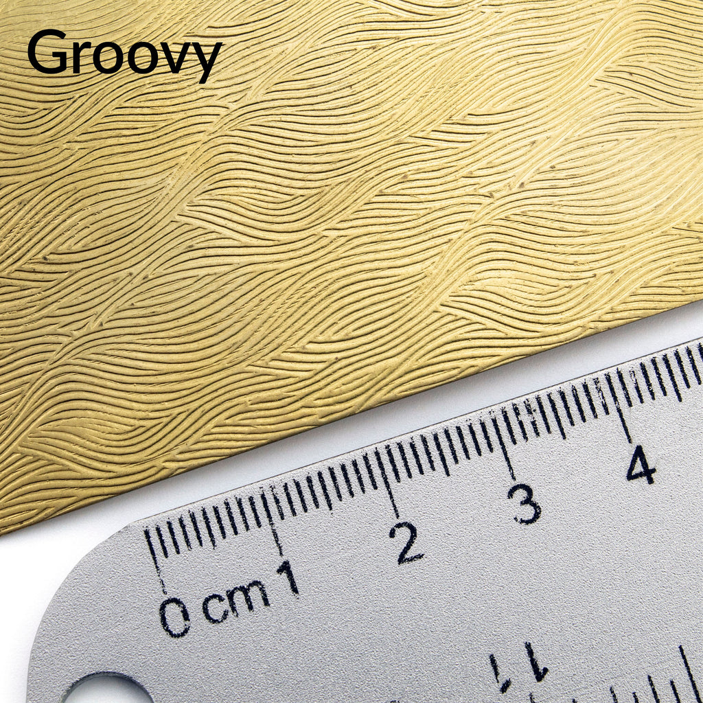 Raw Brass Pattern Flat Sheet Metal - 24 Gauge 2.5 inches X 12 inches with Custom Finishes 100% Guarantee
