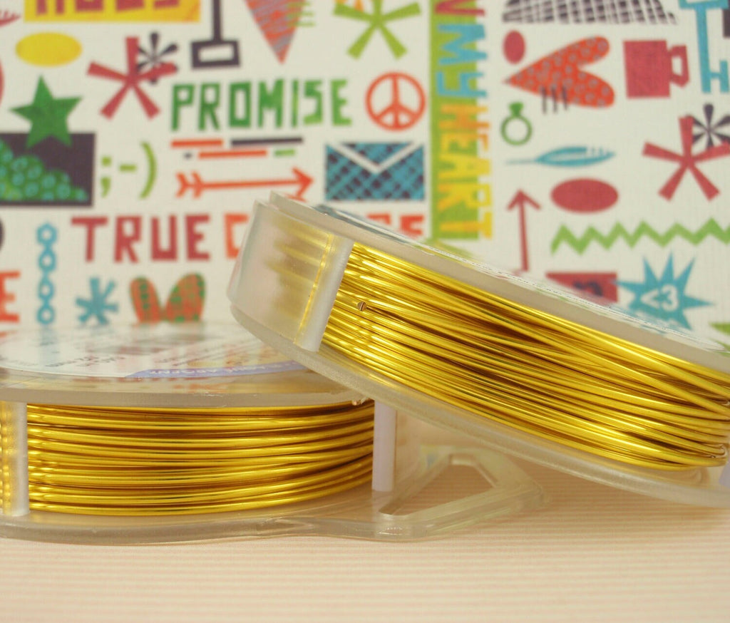 Lemon Yellow Artistic Wire 18, 20, 22, 24 gauge - 100% Guarantee