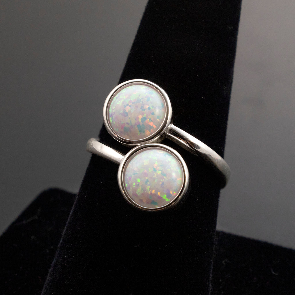 Kyocera White Opal Cabochon Stones - Lab Grown Loose Round Stones