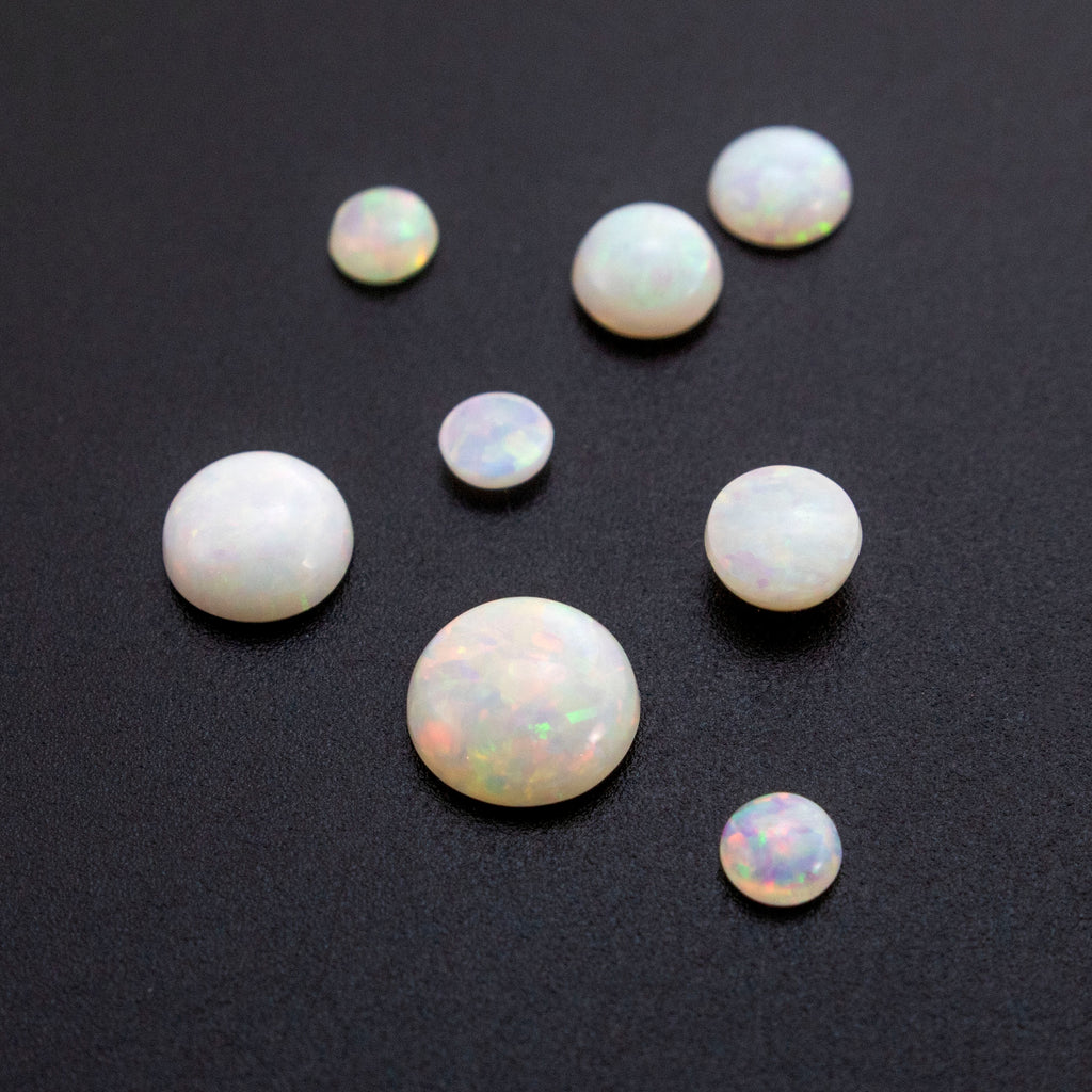 Grade AAA Round Opal Cabochon Stones - 3mm, 4mm, 5mm, 6mm Mined in Australia