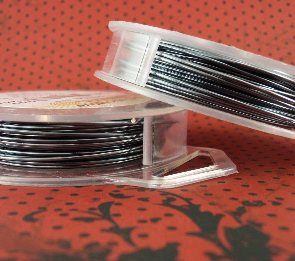 Grey Artistic Wire - Permanently Colored - 18, 20, 22, 24, 26, 28 gauge – 100% Guarantee