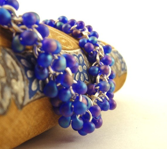 Matte Cobalt AB Miyuki Drop Beads - Make Shaggy Earrings, Bracelets or Use for Beading