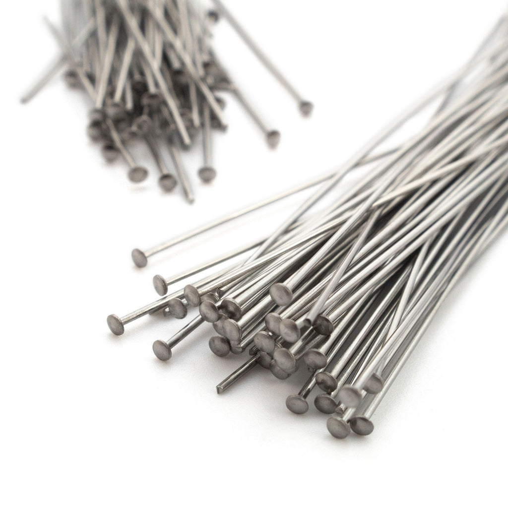 50 Economical Flat Head Pins Stainless Steel - 21 gauge or 24 gauge - 1, 1 1/2, 2, 3, 4 inch - 100% Guarantee