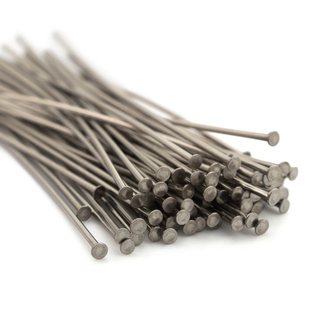 50 Half Hard Stainless Steel Flat Head Pins - 21 gauge or 24 gauge - Straight and Consistent - 100% Guarantee