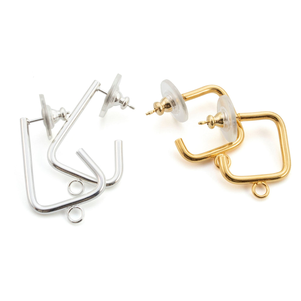 10 pairs Ear Donuts - Comfort Clutch - Perfect to Stabilize Heavy Post Earrings - Silver or Gold Tone