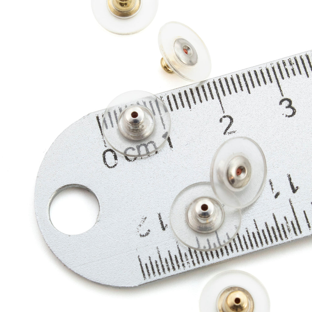 10 pairs Ear Donuts - Comfort Clutch - Perfect to Stabilize Heavy Post Earrings - Silver or Gold Tone