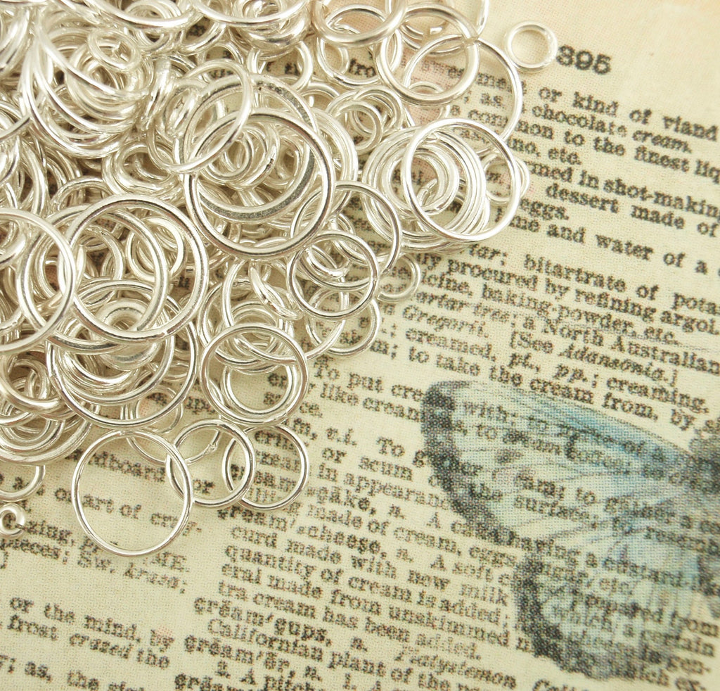 Argentium Sterling Silver Soldered Closed Jump Rings - Great Catch Rings - 100% Guarantee