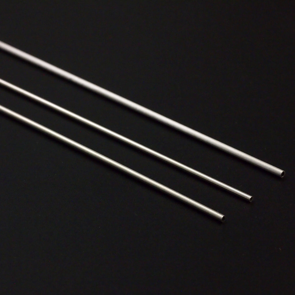 Small Round Sterling Silver Tubing in Custom Lengths - 2 inch to 12 inch Length - 5 Diameters From 1.45mm OD to 2.59mm OD