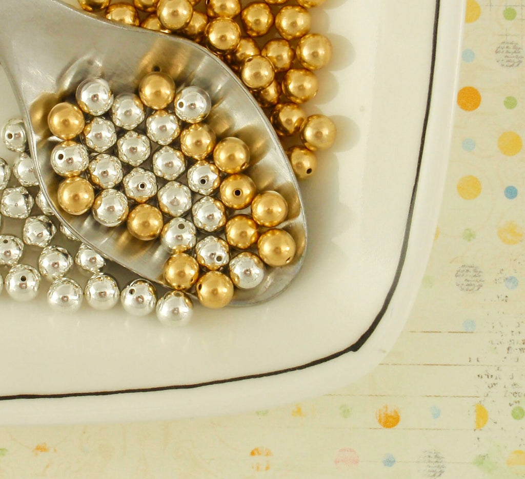 Memory Wire Bead Caps - 3mm or 5mm Silver, Gold, Gunmetal or Antique Gold Plated