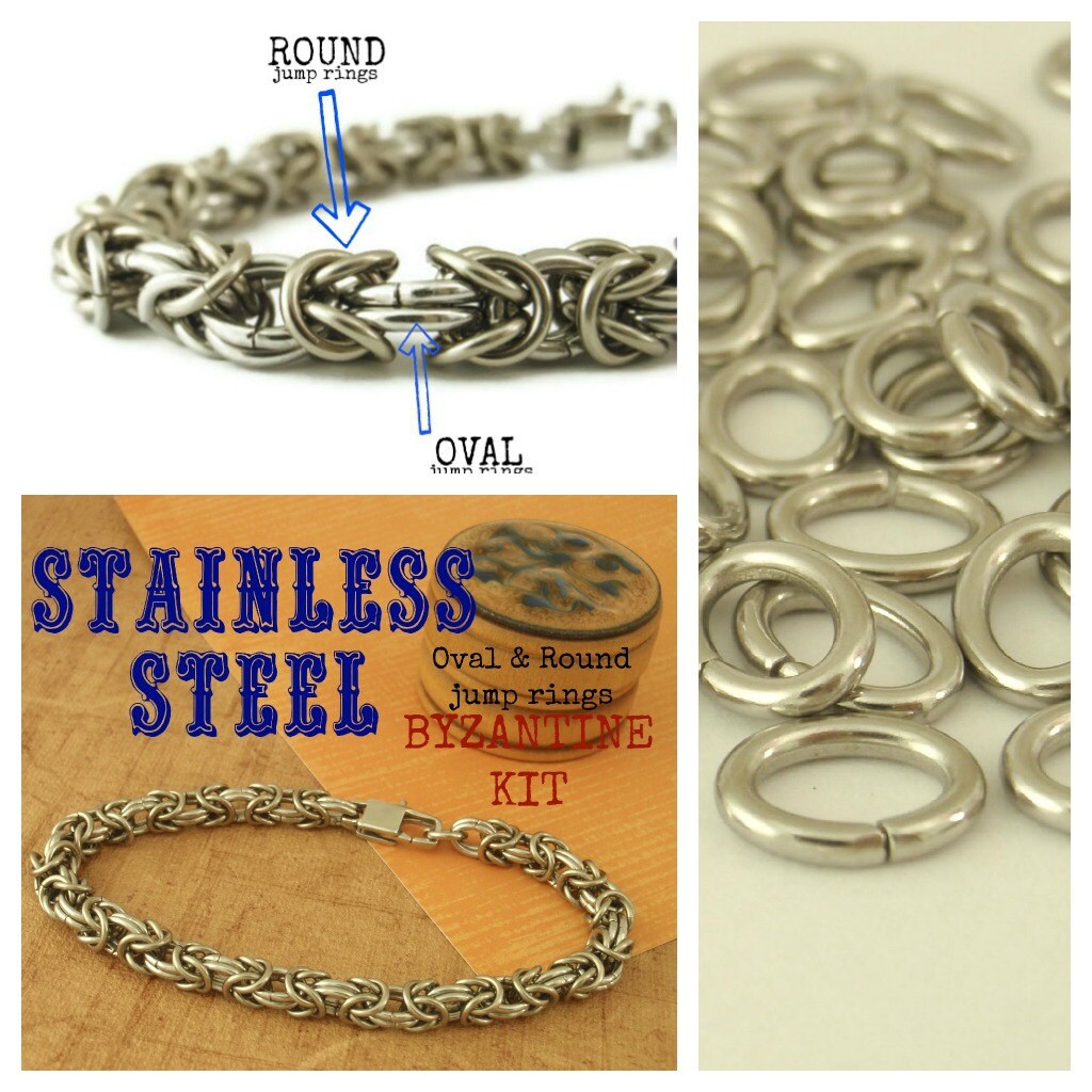 50 Stainless Steel OVAL Jump Rings - You Choose 18 or 16 gauge - Best Commercially Made - 100% Guarantee