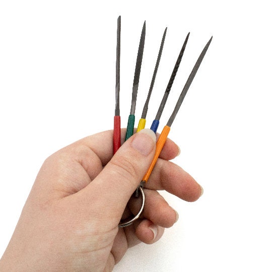 Steel File Set - 5 Different File Shapes - Basic or Advanced Metal Work