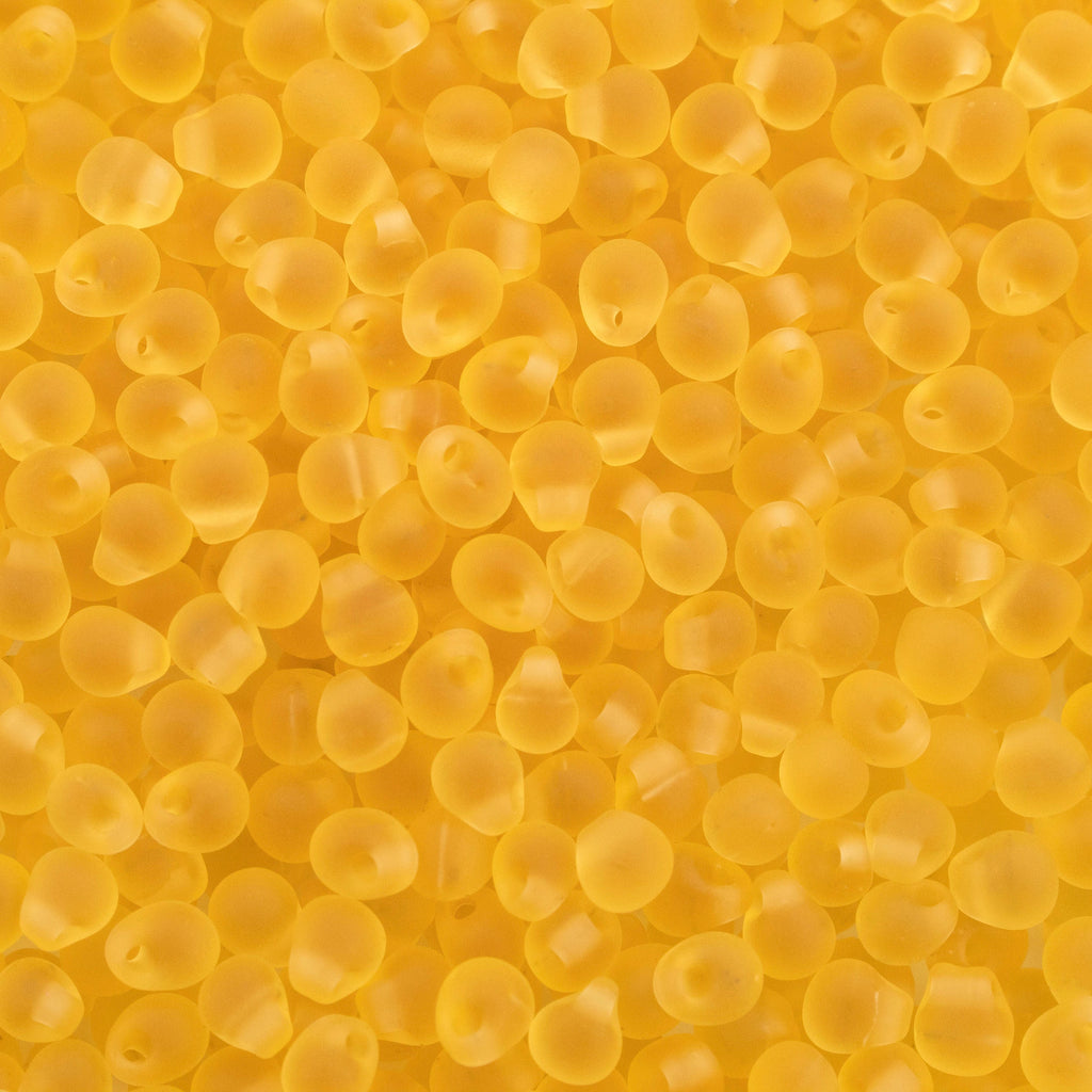 Miyuki DP-132F Matte Light Topaz Drop Beads - 100% Guarantee