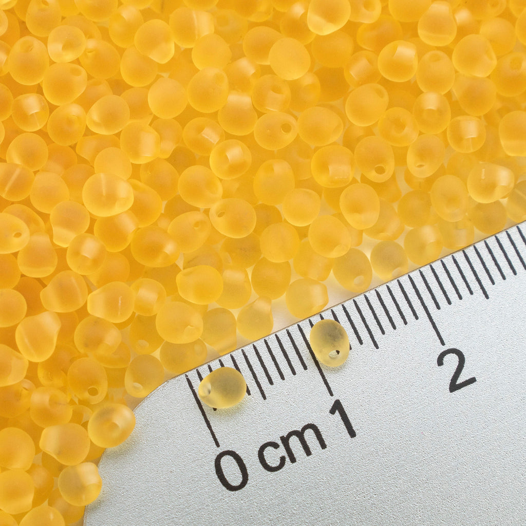 Miyuki DP-132F Matte Light Topaz Drop Beads - 100% Guarantee