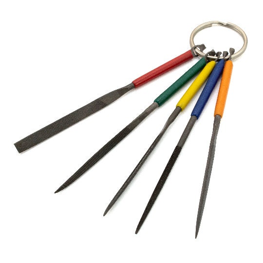 Steel File Set - 5 Different File Shapes - Basic or Advanced Metal Work