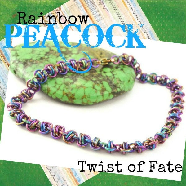 Petite Twist of Fate Bracelet KIT - Hypoallergenic Niobium - Many Color Choices Plus BONUS Bangle