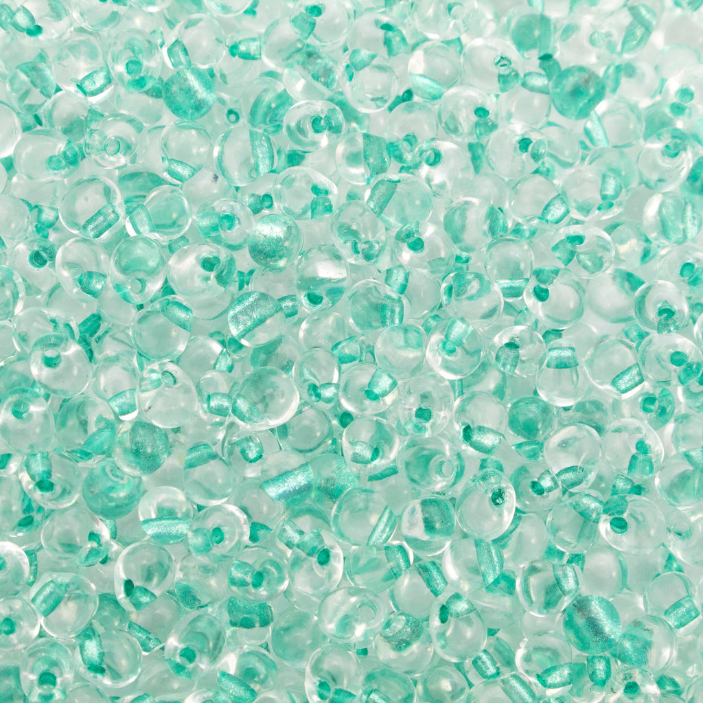 Miyuki DPF-38 Aqua Green Lined Crystal Drop Beads - 100% Guarantee