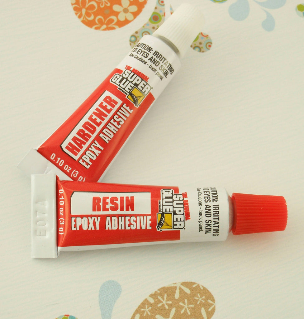 The Original Super Glue 2 Part EPOXY Adhesive - TWO 0.10 ounce Tubes - Resin and Hardener