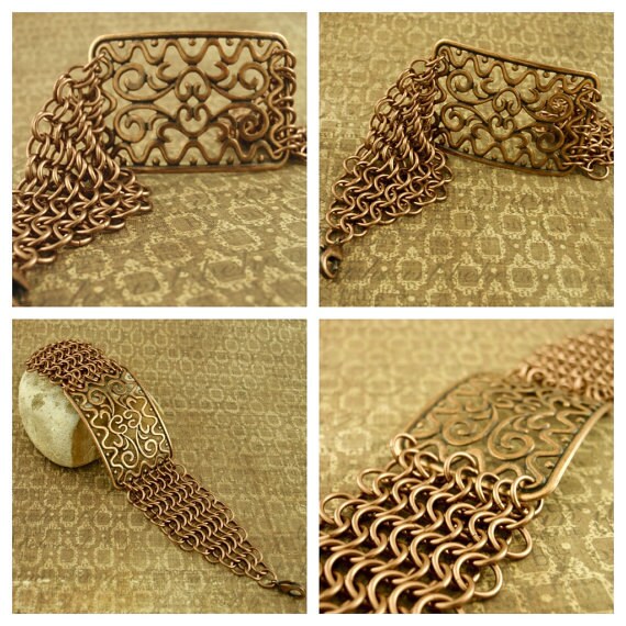 PDF Chainmail Tutorial - Economical European 4 in 1 Bracelet - Beginners