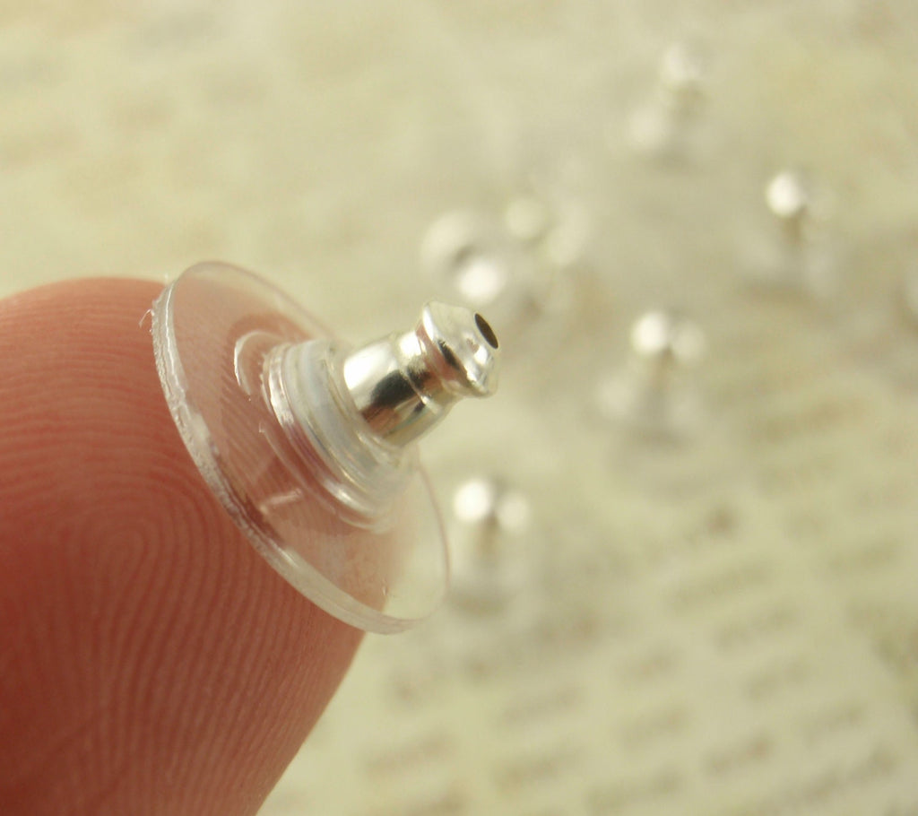 5 pairs Sterling Silver Ear Donuts - Comfort Clutch - Perfect to Stabilize Heavy Post Earrings
