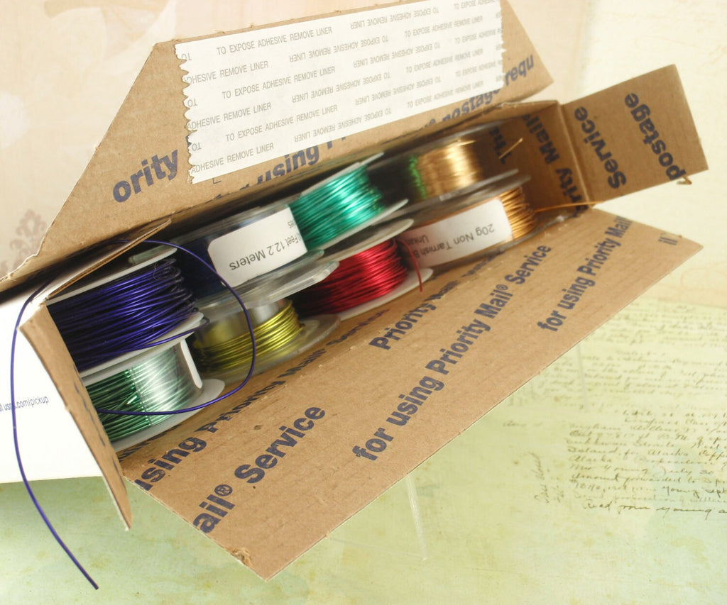Full Flat Rate Box of Wire - Raw Metals and Colored Wires - Worth Double the Sale Price