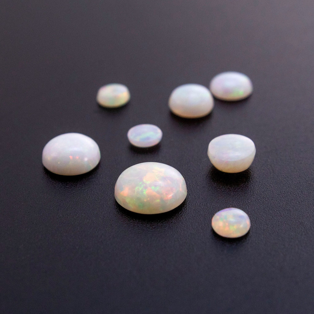 Grade AAA Round Opal Cabochon Stones - 3mm, 4mm, 5mm, 6mm Mined in Australia