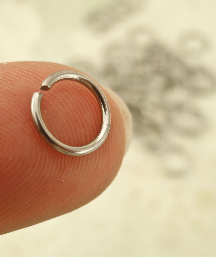 Stainless Steel Jump Rings 22, 20, 19, and 18 Gauge - You Pick the Size - 3mm to 12mm OD Best Commercially Made - 100% Guarantee