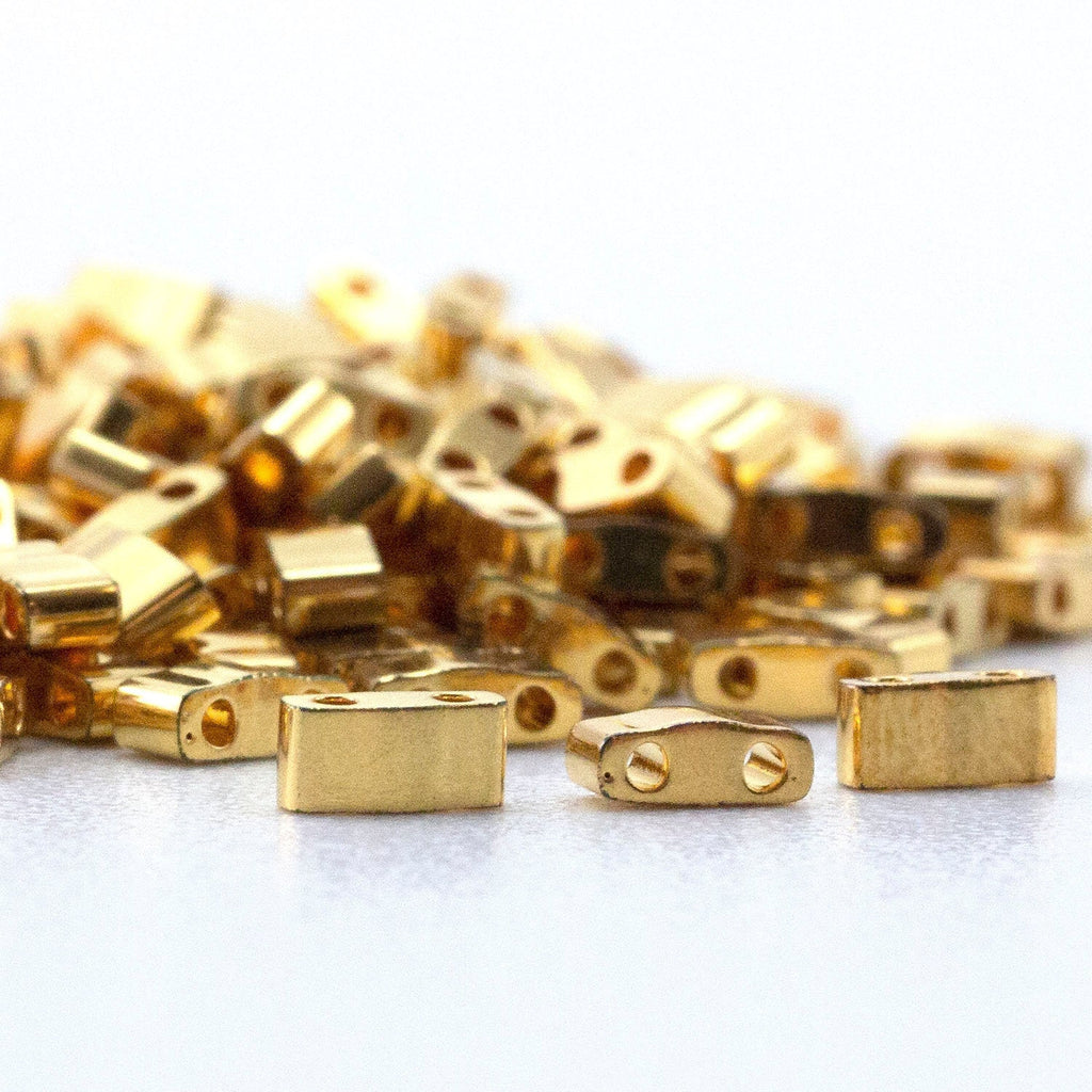Miyuki 191 Beads Tila and Half Tila 24kt Gold Plated