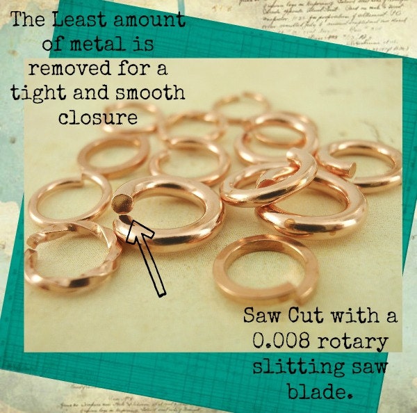 100 Black Jump Rings - Custom Handmade in 10, 12, 14, 16, 18, 20, 22 or 24 gauge - 100% Guarantee