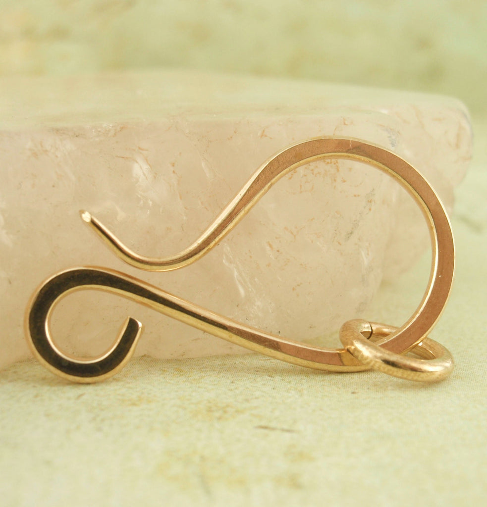 1 Large Solid Metal Clasp 33mm X 19mm - Brass, Copper, Stainless Steel, Bronze, Aluminum