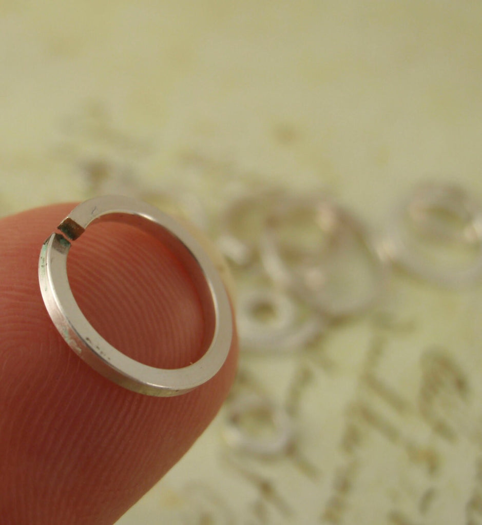 10 - Square Silver Filled Jump Rings - Your Choice of Gauge and Diameter - Affordable Sterling Alternative