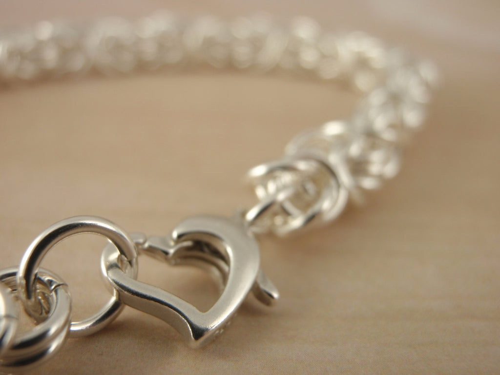 Sterling Silver Bracelet - Beyond Basic Byzantine Chainmaille Jewelry Creating