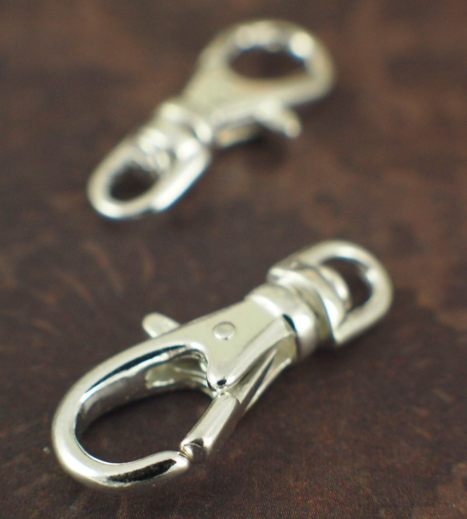 1 Sterling Silver Swivel Lobster Clasp - Large 23mm X 10mm - 100% Guarantee