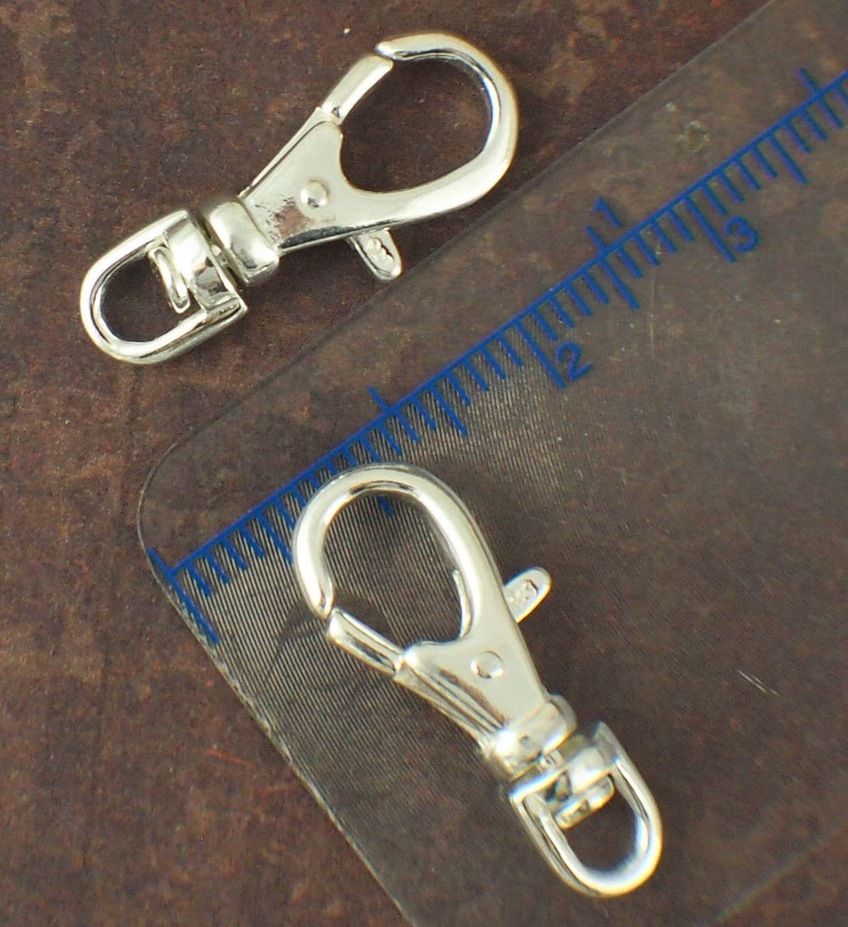 1 Sterling Silver Swivel Lobster Clasp - Large 23mm X 10mm - 100% Guarantee