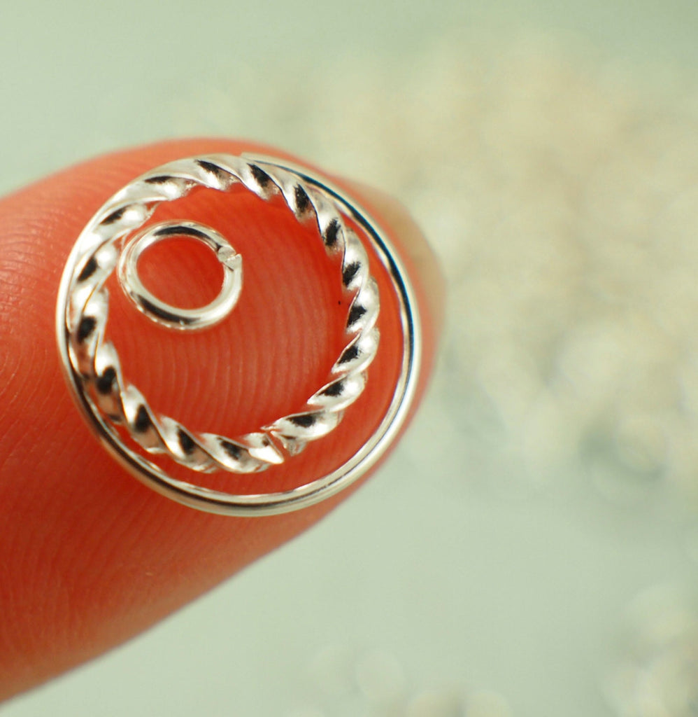 Deluxe Jump Ring Sample Pack - Gold and Silver Plated 16 gauge - 22 gauge 3mm - 12 mm OD Best Commercially Made